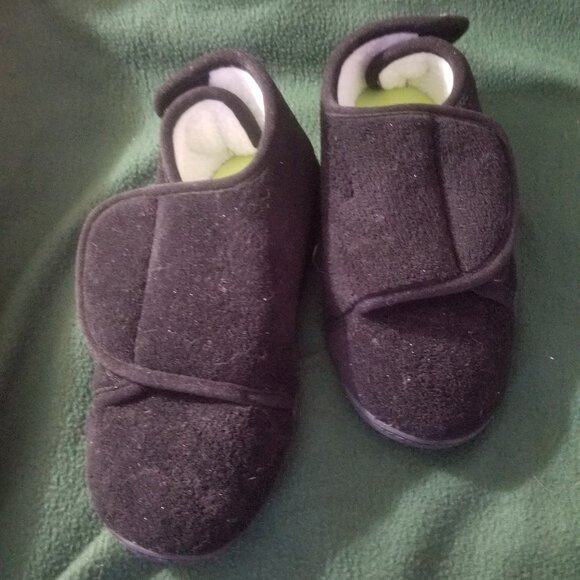 black Comfy Wraps adjustable post surgery shoes, size S / M - Picture 2 of 8